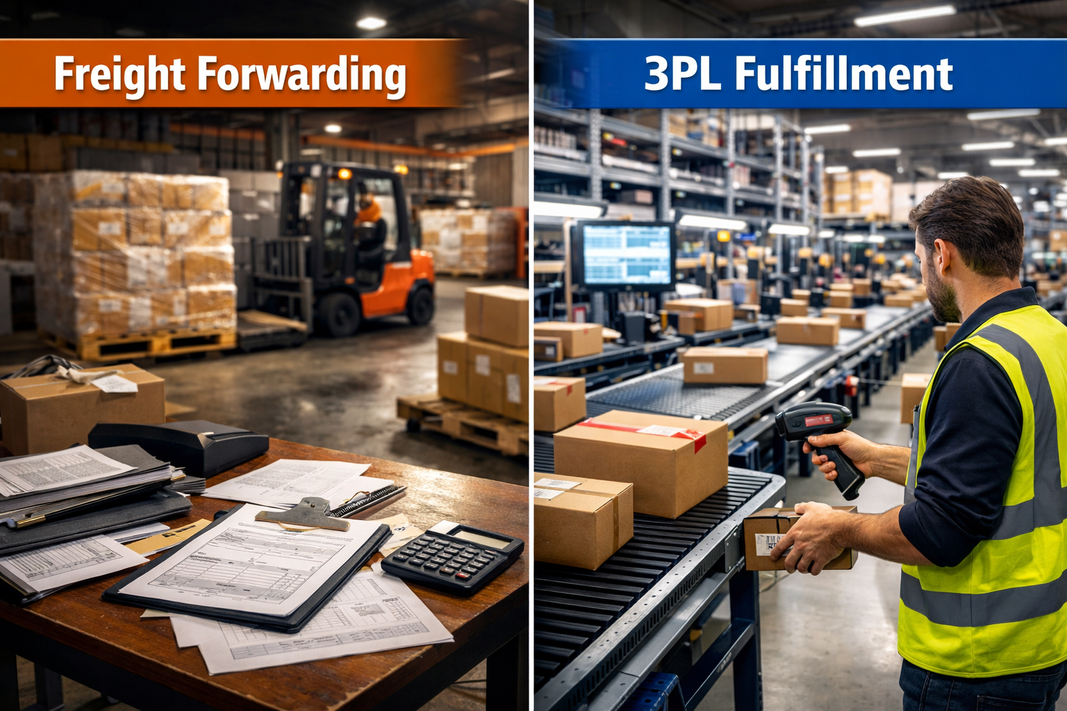 freight forwarders vs 3pl companies in Miami fulfillment and warehousing comparison